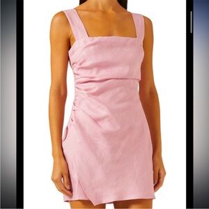 Reformation Kerrigan linen baby pink ! BRAND NEW